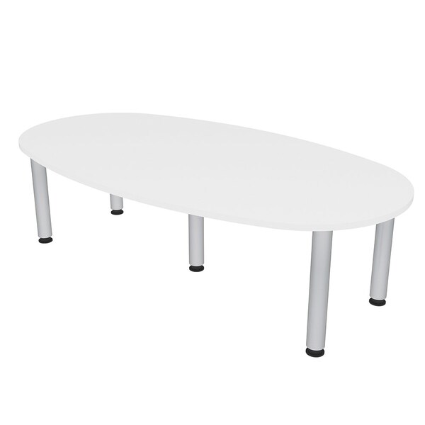 45.25 in W, 84 in L, 29 in H, Engineered Wood Top, White